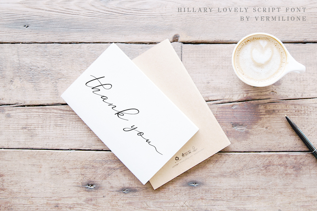 hillary lovely script, a Script Font by Say Studio (Photo 13 of 13)
