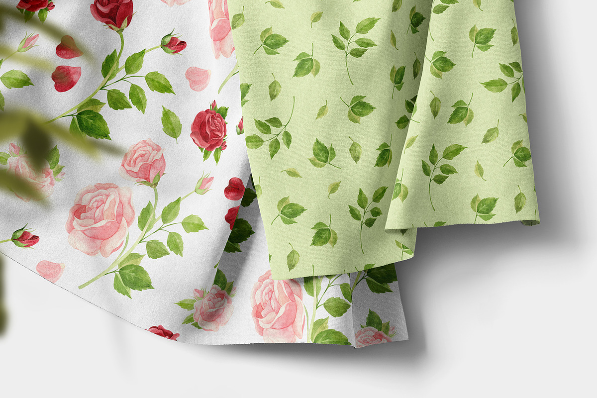 Watercolor pink and red roses, an Illustration by Valin Malin (Photo 12 of 16)
