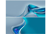 5 Abstract Turquoise 3D Backgrounds, a Background Graphic by BazziBa♥ (Thumbnail 3 of 5)