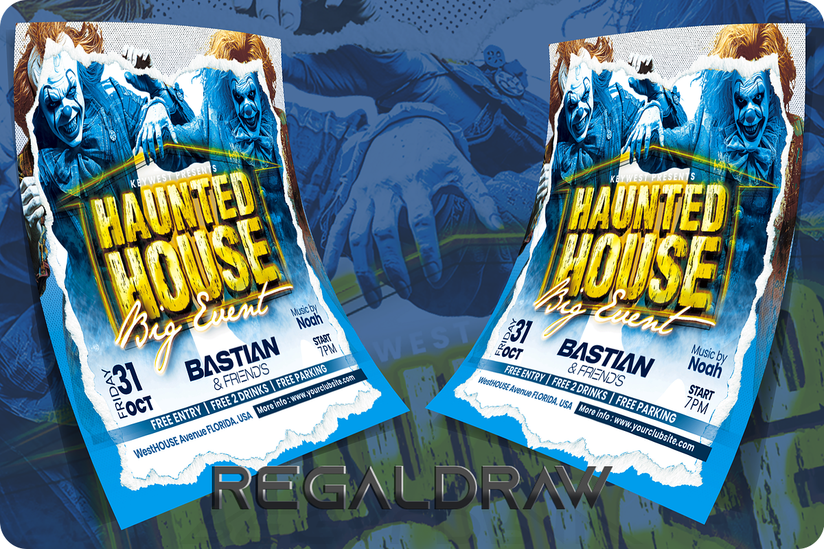 Halloween Event Flyer, a Flyer Template by regalDRAW (Photo 3 of 3)