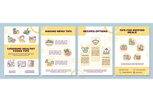 Meal Planning Tips Brochure Template