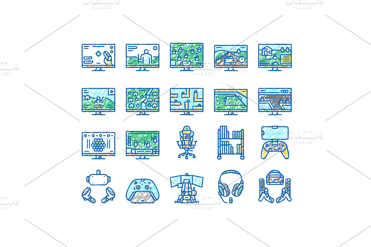 Video Game Electronic And Device, an Object Illustration by pikepicture