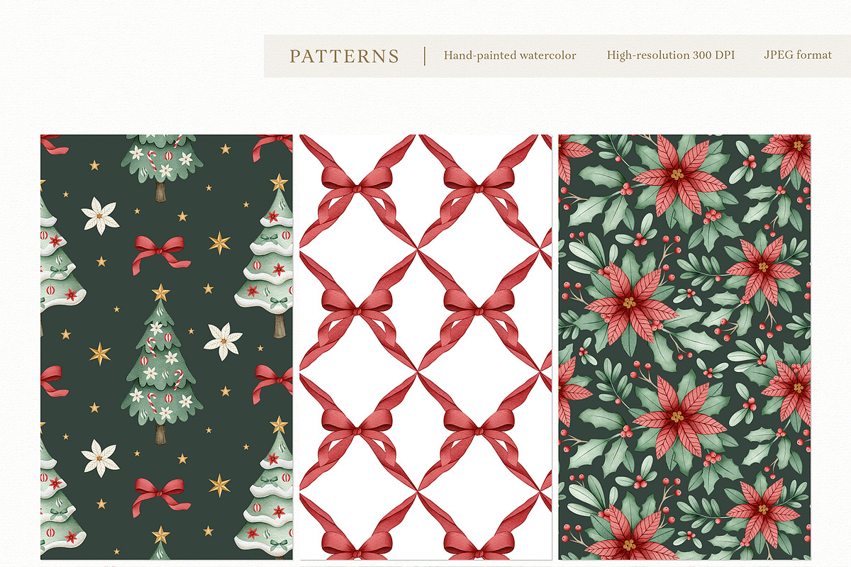 Watercolor Whimsical Christmas Set, a Decorative Illustration by Carol Lozove (Photo 23 of 44)