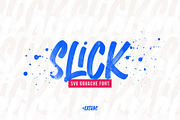 Slick SVG Brush Font + Extras, a Handwritten Font by The Paper Town (Thumbnail 1 of 14)