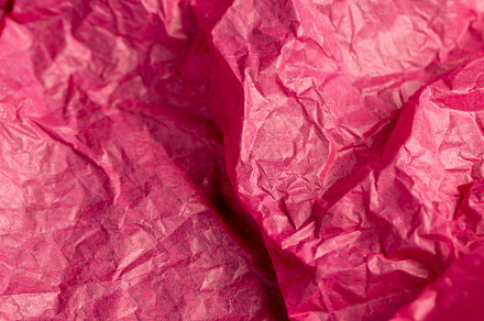 beautiful crumpled pink wrapping paper, a Photo by MyPhotos