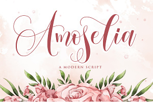 Amoselia - Beauty Script Fonts