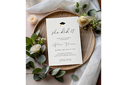 Greenery Wedding Card Mockup, a Product Mockup by MockupWizard (Thumbnail 2 of 3)