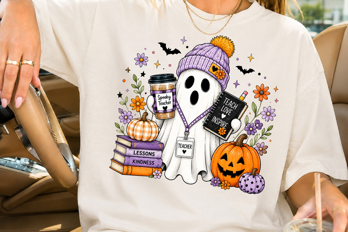 Teach Love Inspire Halloween PNG, a Seasonal Illustration by Rose Art (Photo 2 of 4)