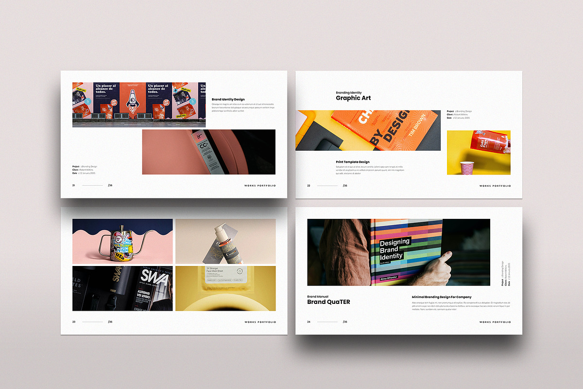 Portfolio Template InDesig & Canva, a Presentation Template by TemplateFolio-Shop (Photo 8 of 14)