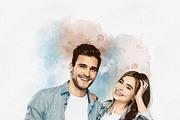 Wedding Watercolor Art Photo Effect, an Action Add-On by MRI STUDIO (Thumbnail 14 of 22)