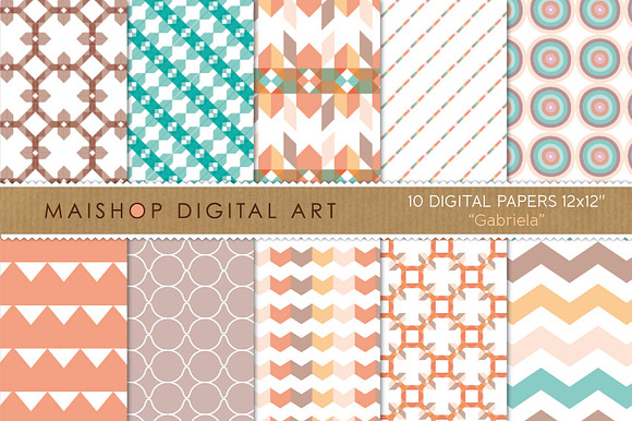 Digital Papers Gabriela preview 4
