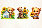 Cute Teddy Bear Clipart, an Illustration by Dream Creation (Thumbnail 5 of 5)