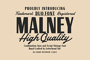 Malney Classic Font Duo, a Script Font by Letterhend Studio (Thumbnail 1 of 10)