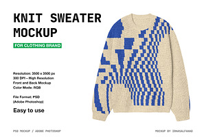 Knit Sweater Mockup