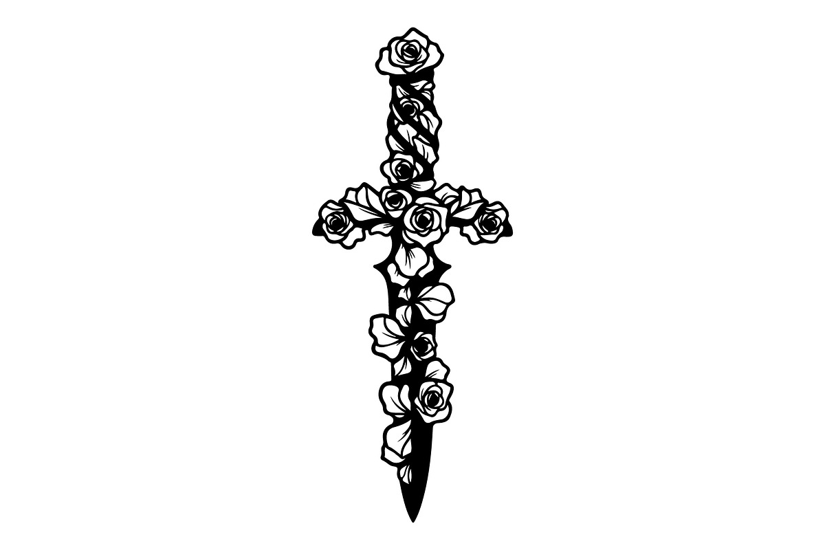 Ornamental Dagger Silhouette Bundle, an Object Illustration by Gaye Art (Photo 16 of 31)