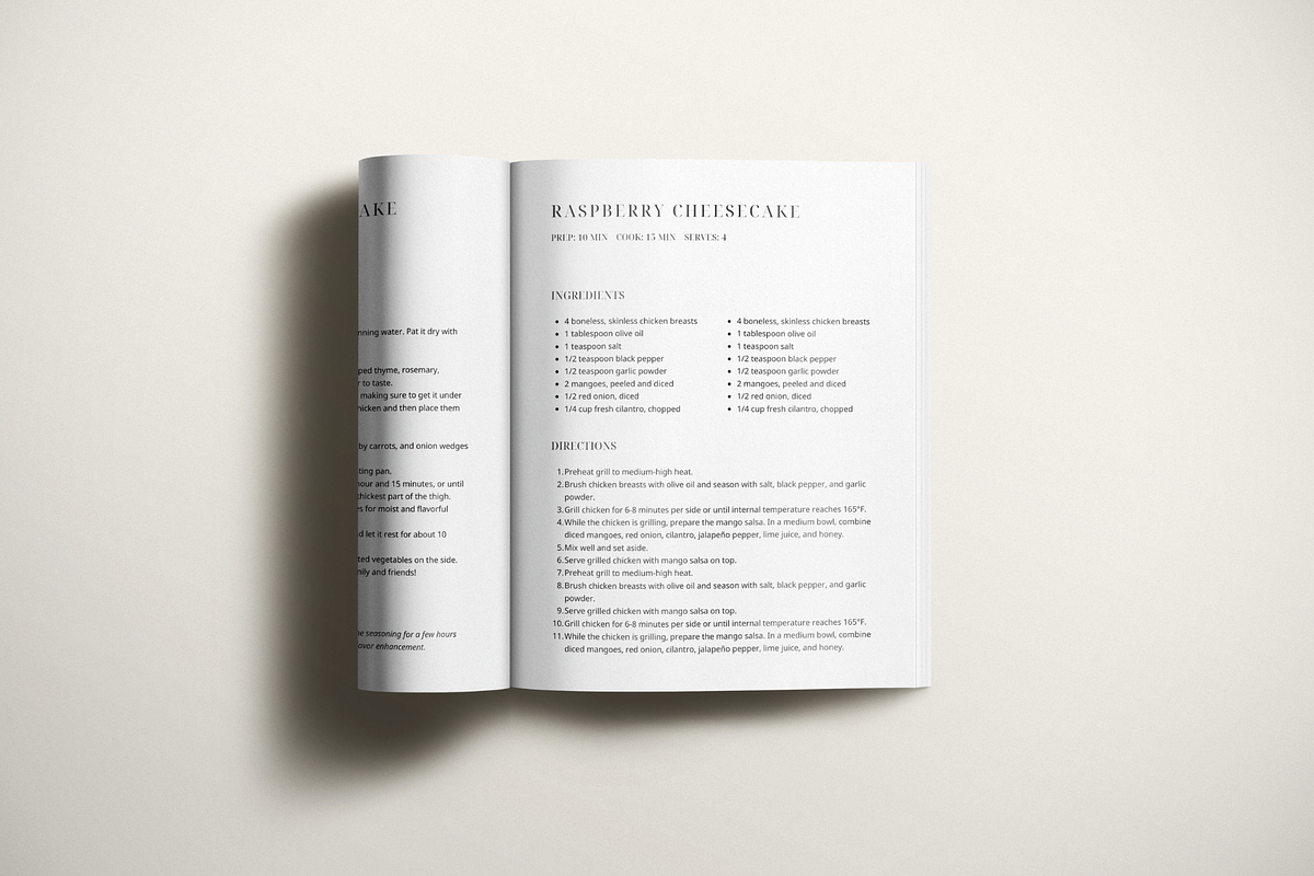 Minimal Recipe Template Canva, a Card Template by OrganizationOasisRo (Photo 8 of 10)