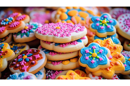 sweet closeup cookies food ai, a Background Photo by pikepicture