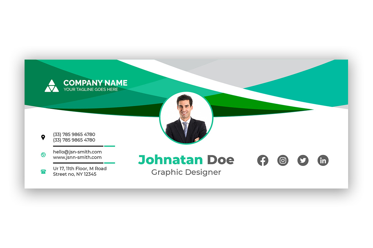Email Signatures Pack, an Email Template by Curve Design (Photo 6 of 9)