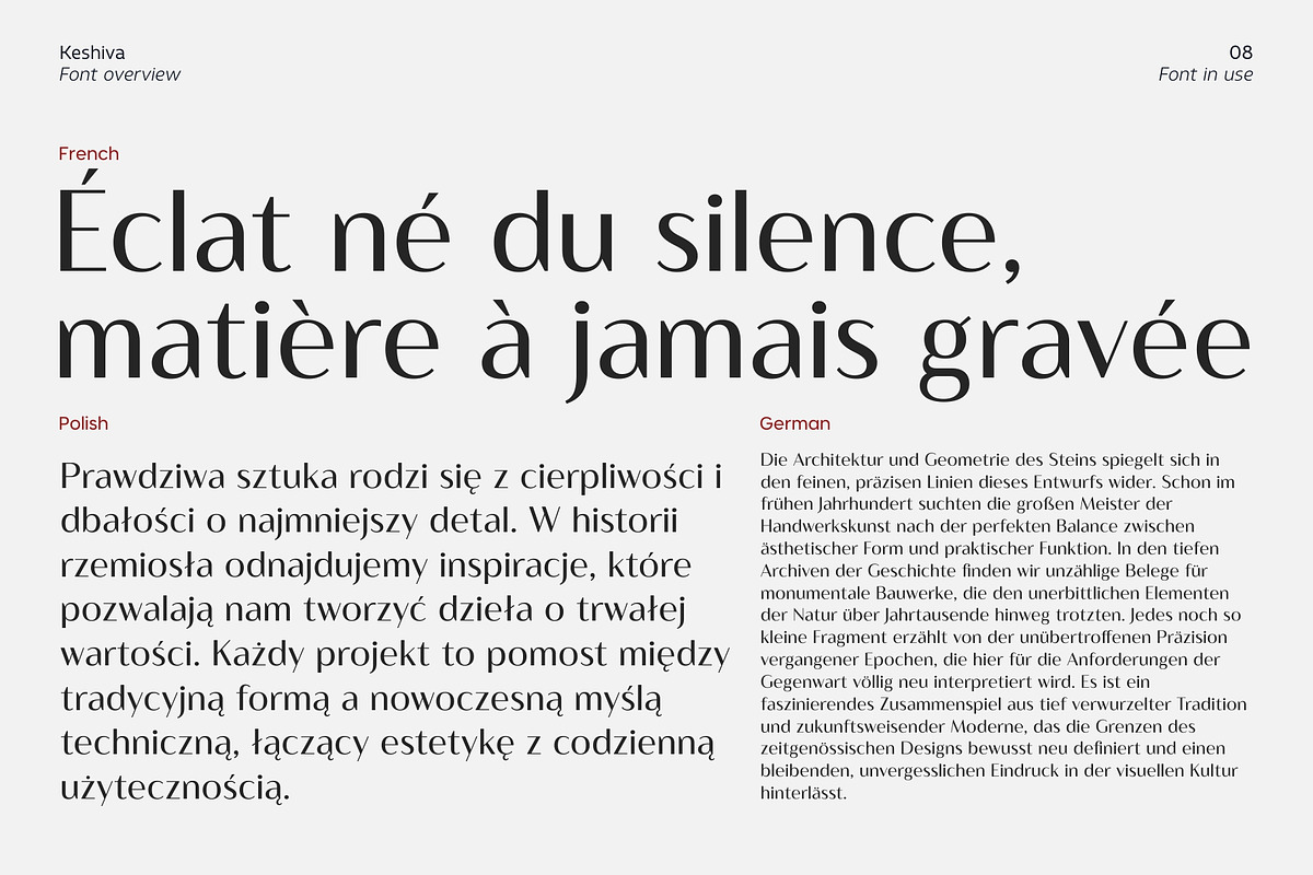 Keshiva, a Sans Serif Font by Zafara Studios (Photo 8 of 12)