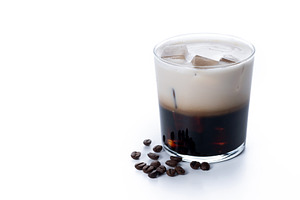 Refreshing Boozy White Russian Cocktail with Vodka and Cream, a Food & Drink Photo by etorres69