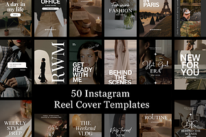 Fashion Instagram Reel Covers, a Templates & Theme by TheBohoFactory