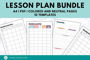 Teachers Lesson Plan Template Bundle