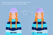 Hygge Shader 24 Illustrator Brushes, a Brush Add-On by IuliiaSavko (Thumbnail 4 of 7)
