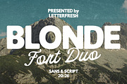 Blonde Vintage Duo, a Script Font by Letter Fresh (Thumbnail 1 of 13)