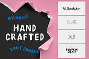My Magic Hand Crafted Font Bundle, a Script Font by Anastasia Cuza (Thumbnail 1 of 6)