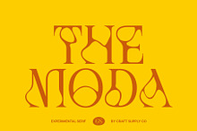 CS Moda – Experimental font