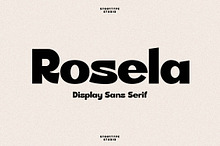 Rosela Display Sans serif Font