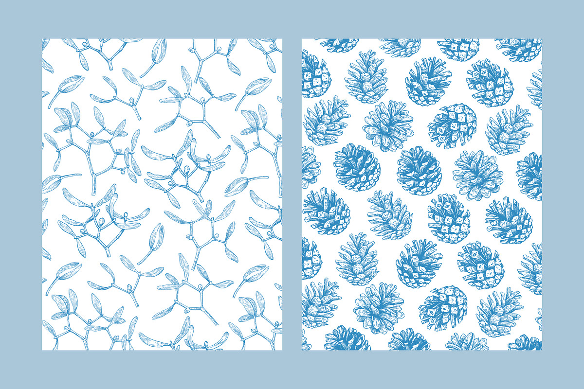 Christmas patterns and elements, a Seasonal Illustration by Robusta (Photo 3 of 9)