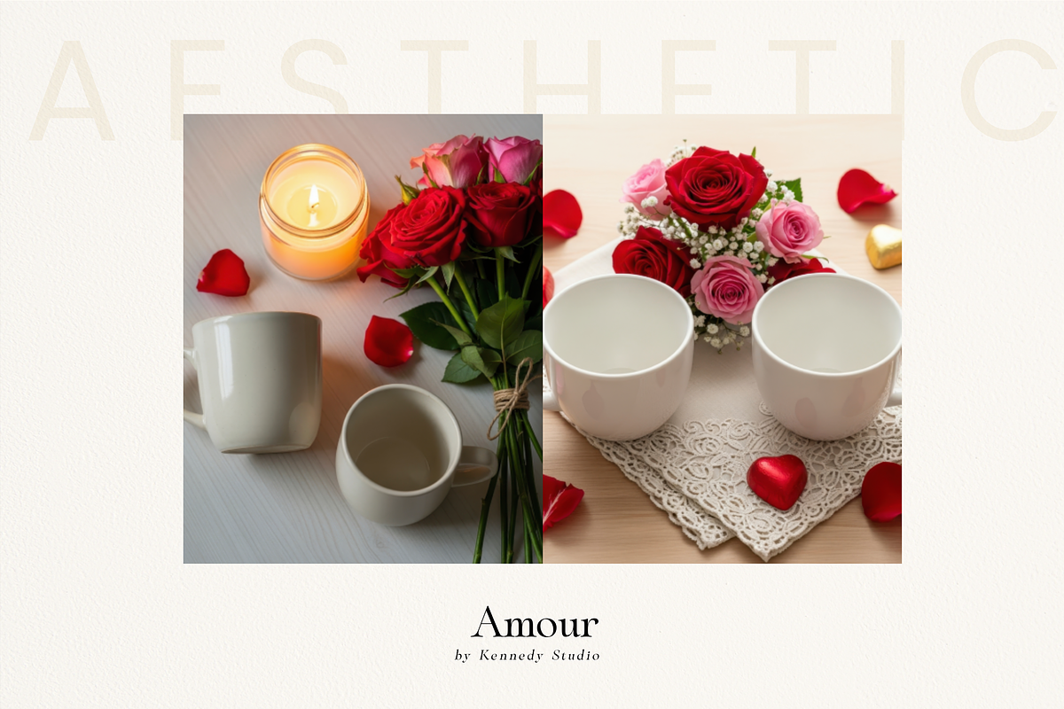 Romantic Couple Mug Mockups 400 JPG, a Cups & Container Mockup by KennedyStudio (Photo 5 of 14)
