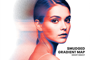Smudged Gradient Map Photo Effect, a Layer Style Add-On by graphypix