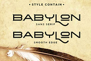 The Babylon Strong Typeface, a Sans Serif Font by Haksen (Thumbnail 3 of 8)