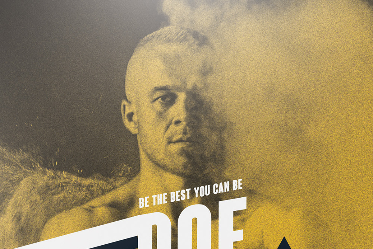 Vintage Gym poster design template, a Flyer Template by AYZGRAPHICS (Photo 1 of 3)