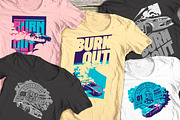 -50% Street Racing T-Shirts Badges, an Illustration by Alexander Baidin (Thumbnail 6 of 6)