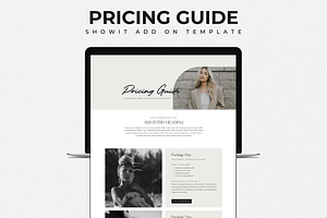 Showit Pricing Guide Template