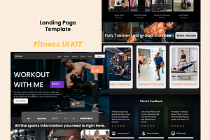 Fitness Landing Page Ui Figma
