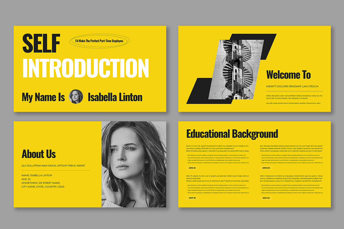 Self Introduction Presentation, a Presentation Template by ContestDesign (Photo 2 of 6)