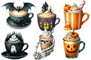 Halloween Coffee Latte Clipart, an Illustration by Designworld (Thumbnail 2 of 6)