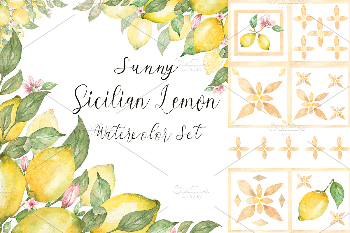 Sunny Sicilian Lemon, a Decorative Illustration by MayaNavits (Photo 1 of 11)