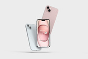 iPhone 15 Plus Mockup, an iPhone Mockup by Graphicbars (Thumbnail 3 of 17)
