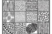 Doodles Texture Elements & Cards, a Texture Graphic by IRSYART (Thumbnail 4 of 5)
