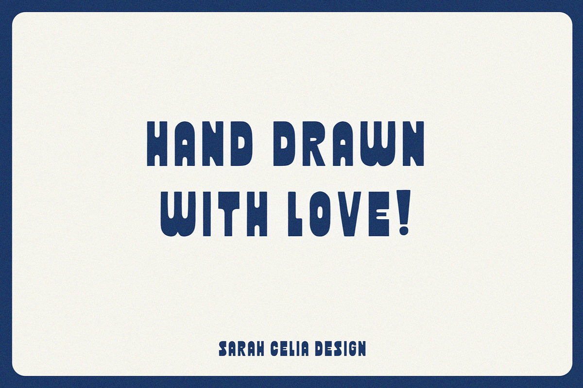 Hightide | Bold & Funky Display Font, a Sans Serif Font by Sarah Celia Design (Photo 5 of 5)