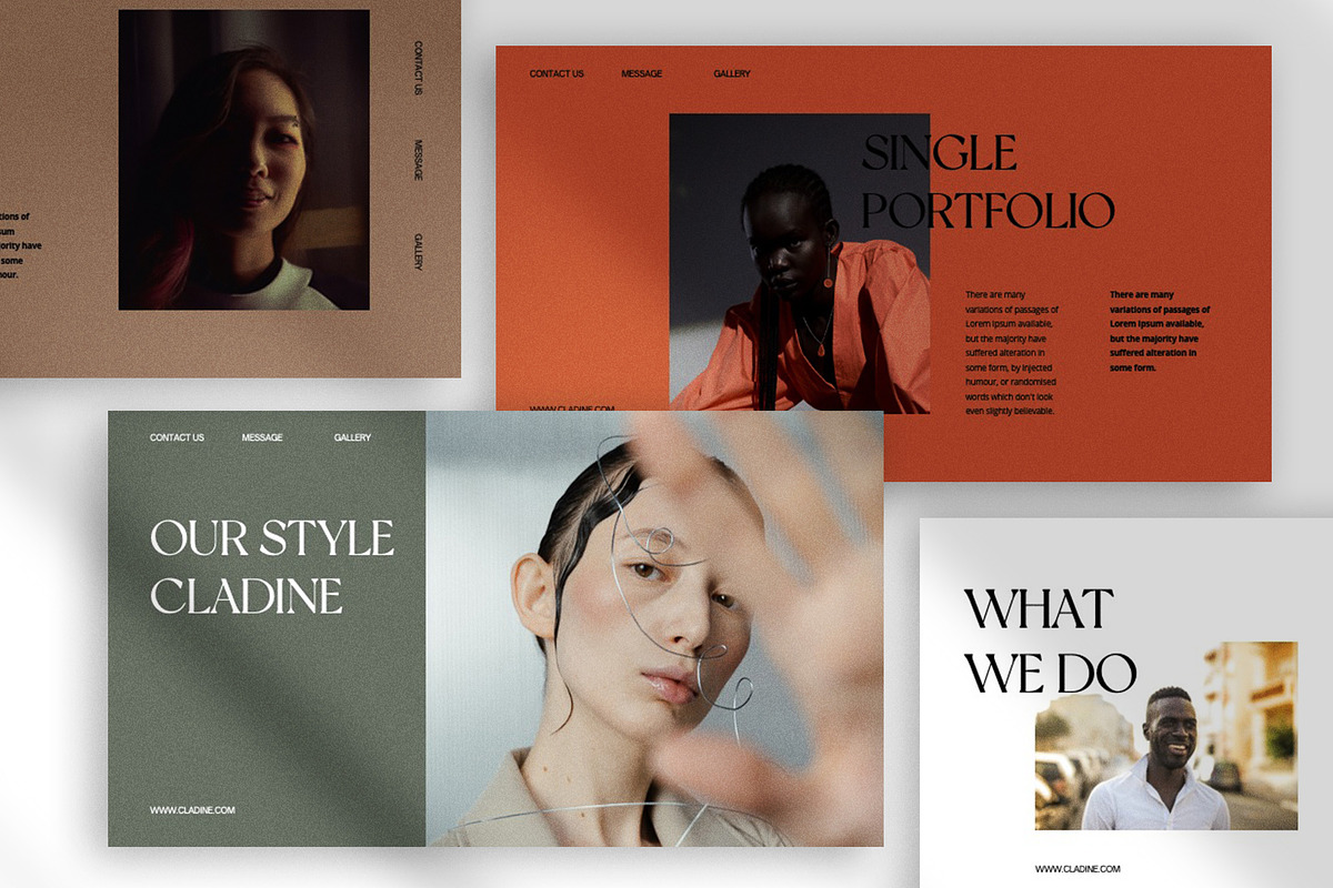 Cladine Presentation Template preview 4