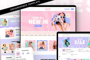 Retro Squarespace Template 7.1, a Squarespace Template by Template Twist Shop