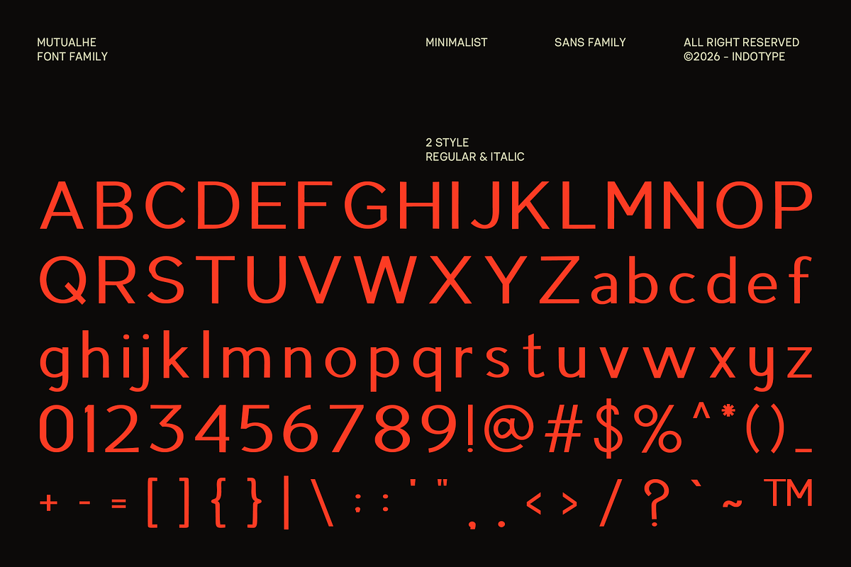 Mutualhe - Minimalist Sans Family, a Sans Serif Font by Indotype Foundry (Photo 5 of 10)