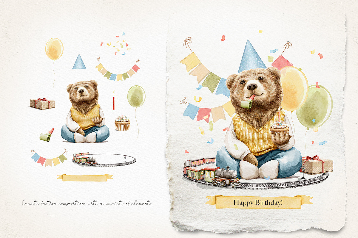 Happy Birthday!, an Animal Illustration by Mimomy (Photo 11 of 12)