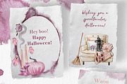 Gothic Pink&Violet Autumn Clipart, a Seasonal Illustration by ArtCreationsDesign (Thumbnail 12 of 13)
